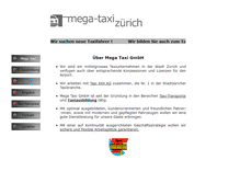 Tablet Screenshot of mega-taxi.ch